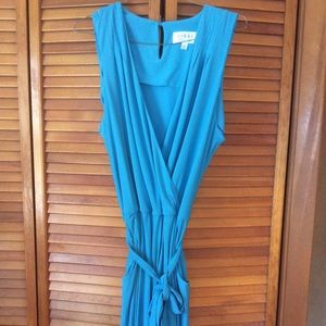 NWOT! Nikki Poulos Jumpsuit BRIGHT AQUA 2XP